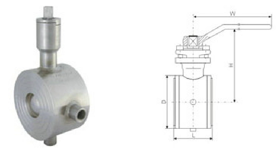 电动对夹保温球阀图纸
