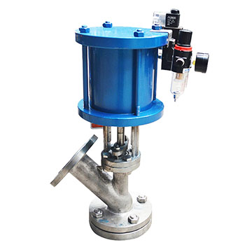 气动上展式放料阀